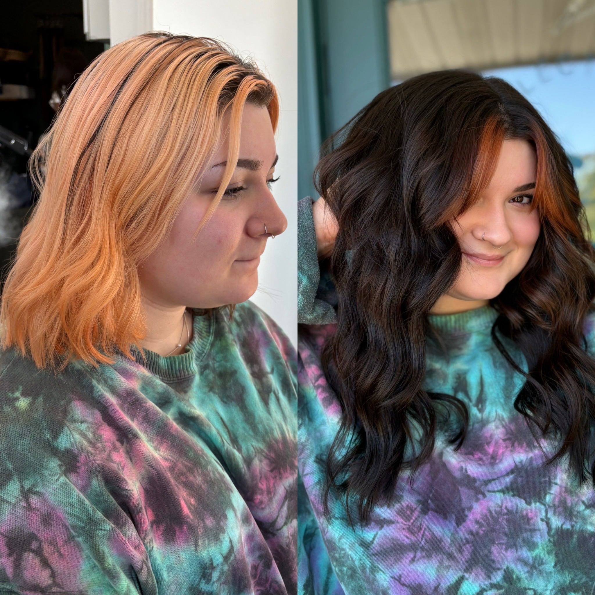 Hair color transformation